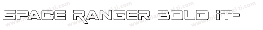 Space Ranger Bold It字体转换